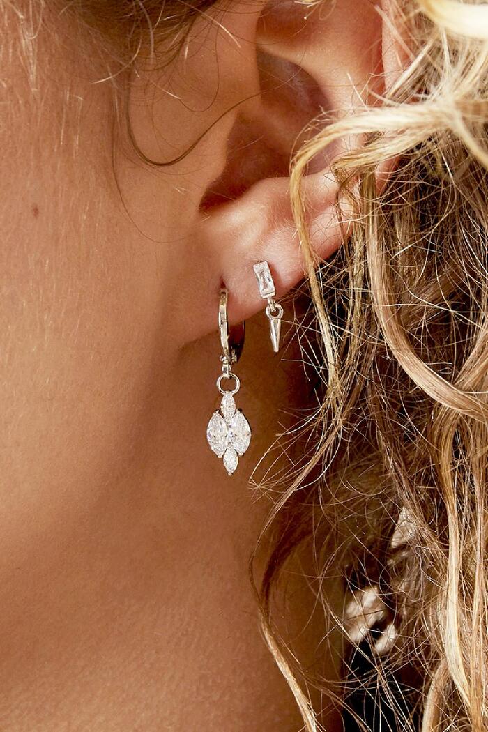 Boucles d'oreilles Shining Diamond Argenté Cuivré Image3